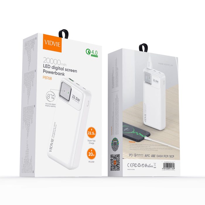 Power Bank Vidvie PB768