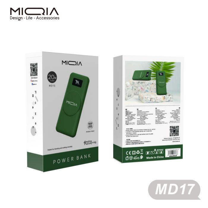 power bank miqia sans fil md17