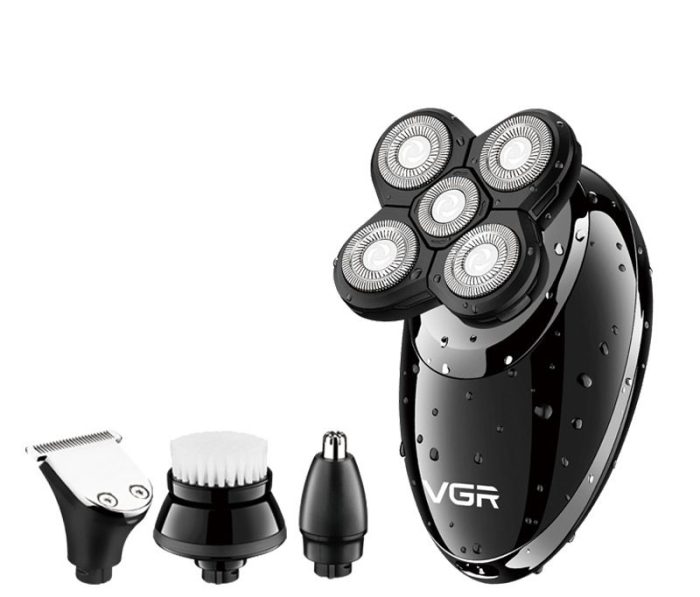 V-302 Rasoir électrique rotatif à 5 têtes pour cheveux mouillés